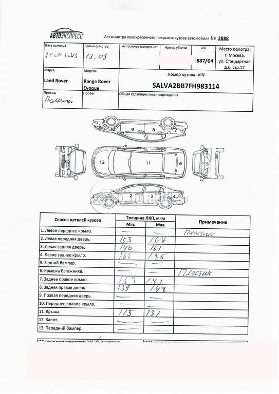 Фото Land Rover Range Rover Evoque 174