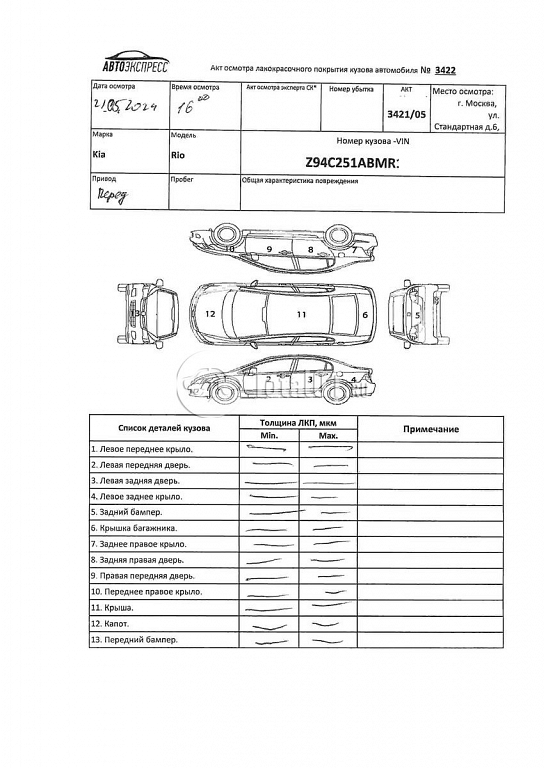 Фото KIA Rio 284