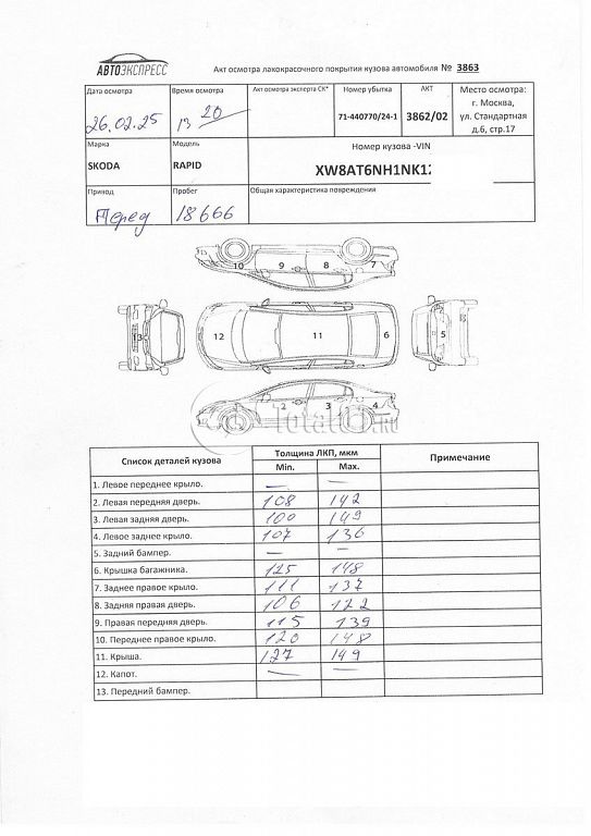 Фото Skoda Rapid 204