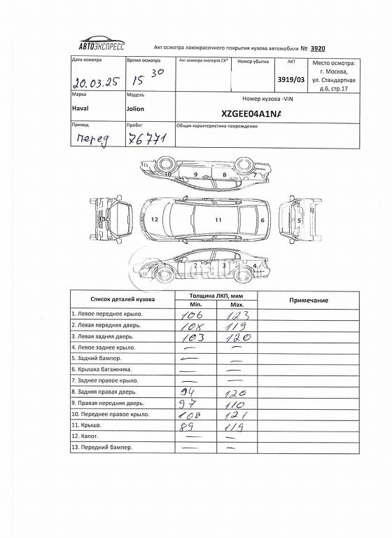 Фото Haval Jolion 340