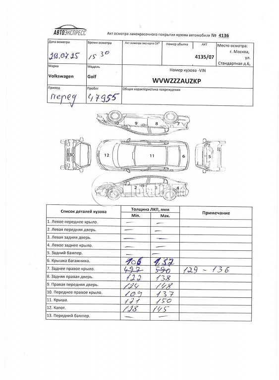 Фото Volkswagen Golf 316