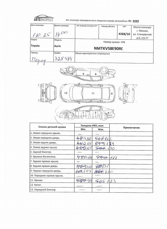 Фото Toyota Auris 456