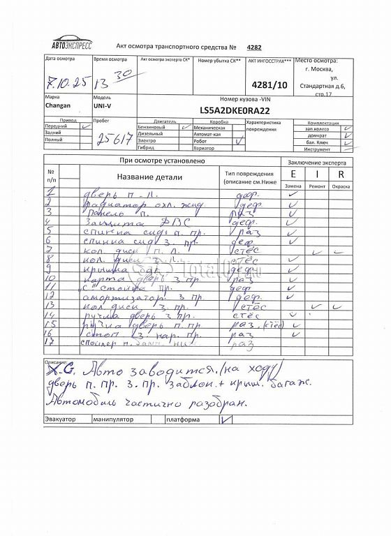 Фото Changan UNI-V 464