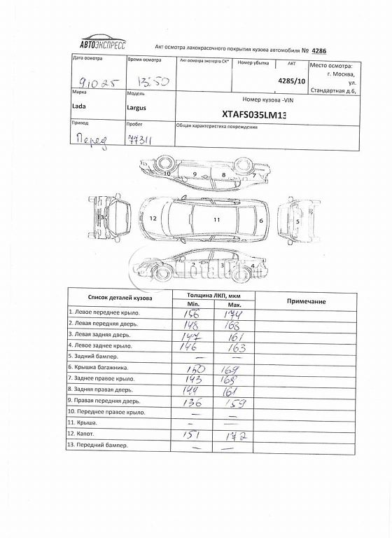 Фото ВАЗ (LADA) Largus 350