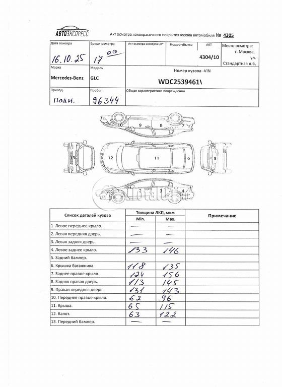 Фото Mercedes-Benz GLC-класс 436