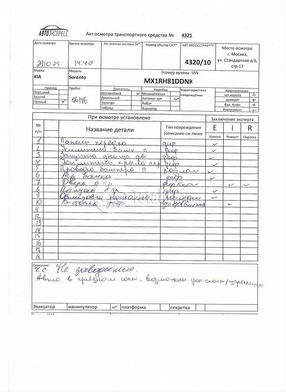 Фото KIA Sorento 316