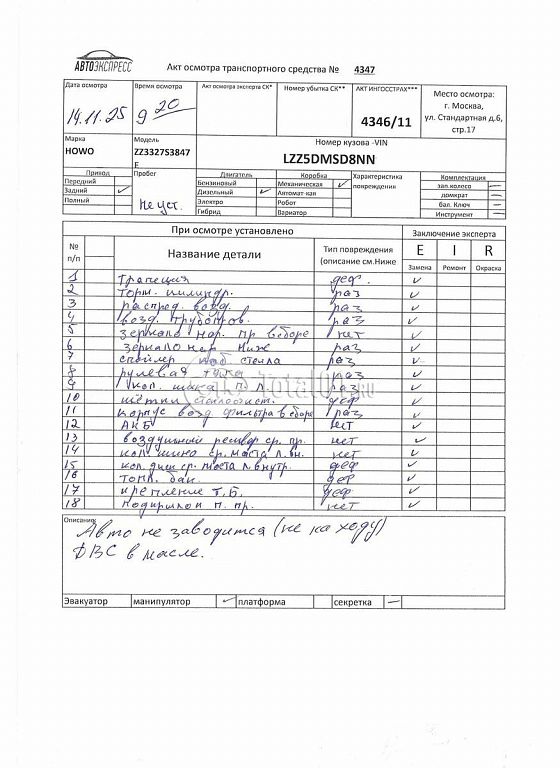 Фото Howo ZZ3327S3847E 366