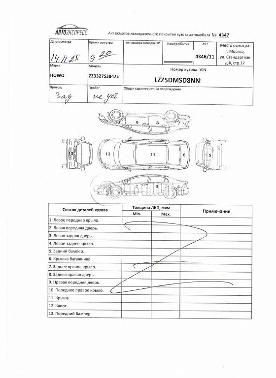 Фото Howo ZZ3327S3847E 370