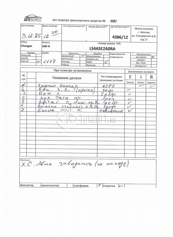 Фото Changan UNI-K 328