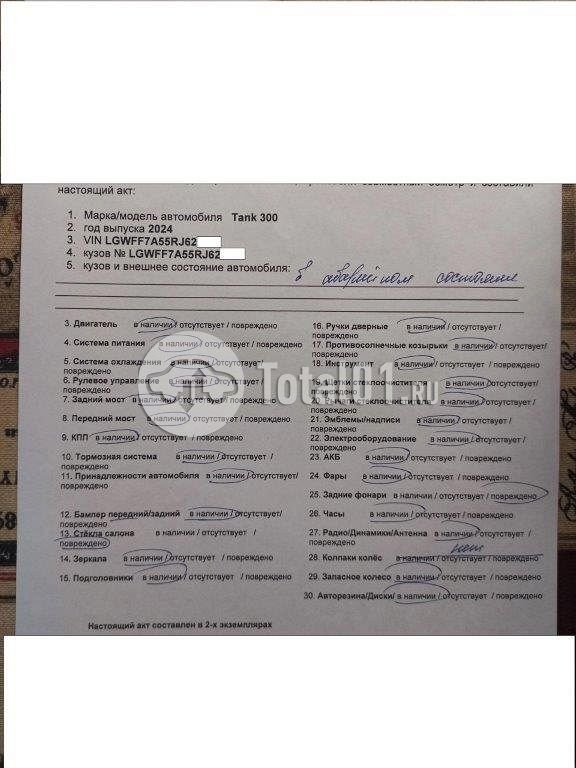 Фото GWM Tank 300 72