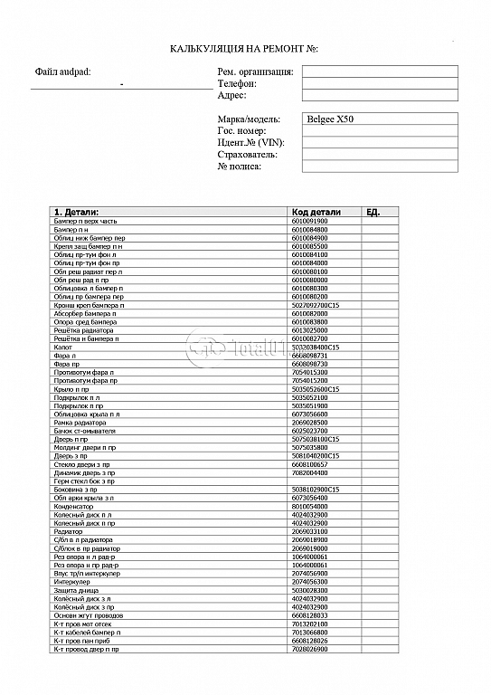 Фото Belgee X50 366