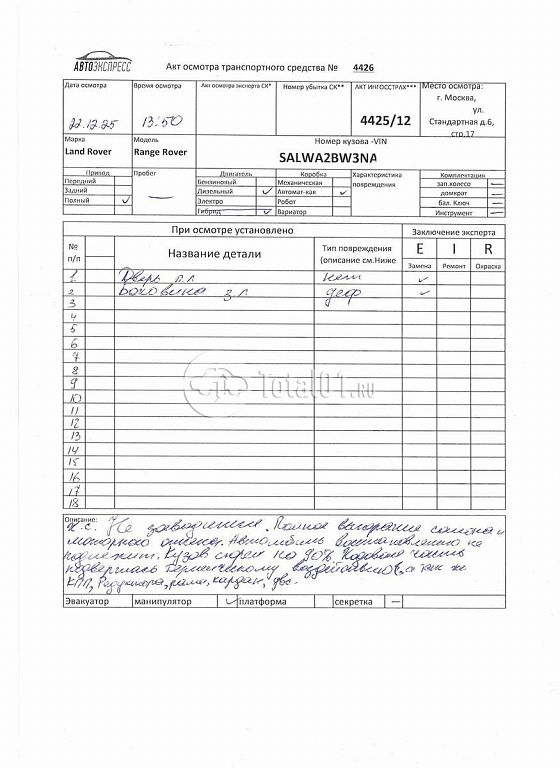 Фото Land Rover Range Rover 306