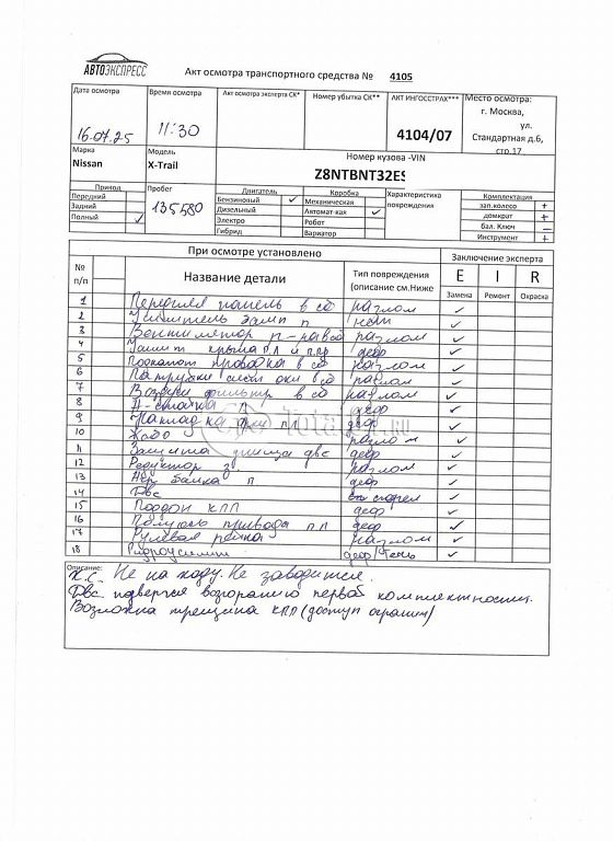 Фото Nissan X-Trail 488