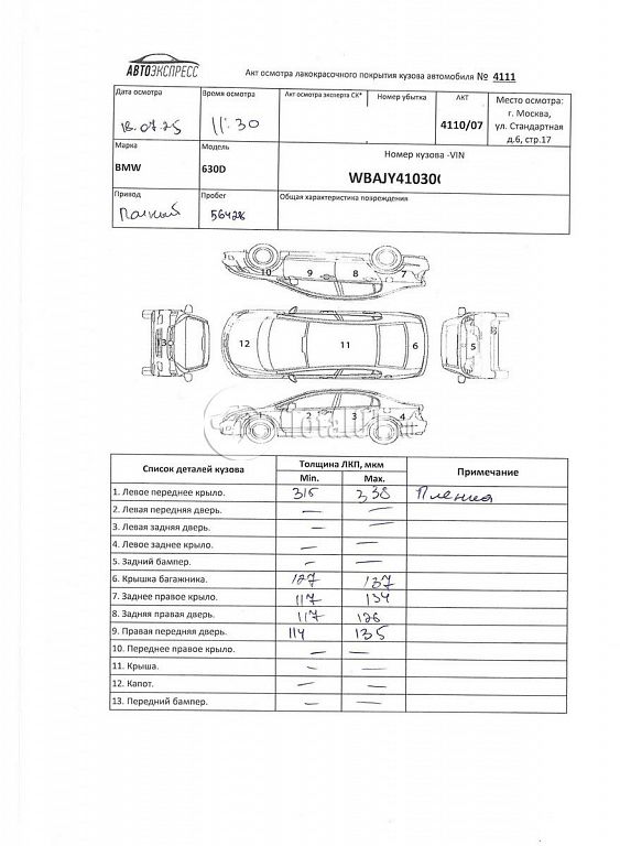 Фото BMW 6 серия 716
