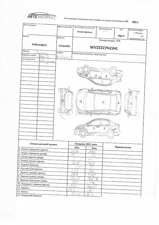 Фото Volkswagen Caravelle 194