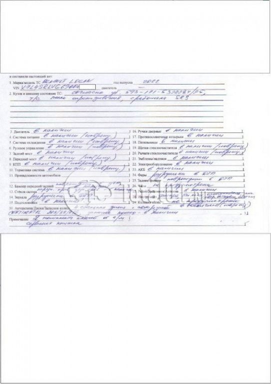 Фото Renault Logan 352