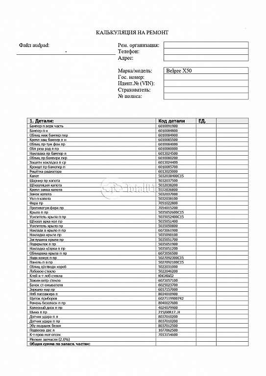 Фото Belgee X50 14