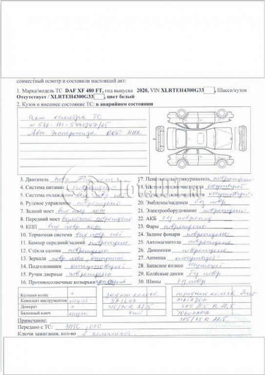 Фото DAF XF 480 FT 124
