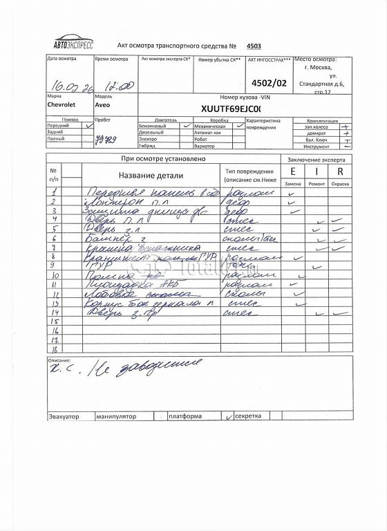 Фото Chevrolet Aveo 362