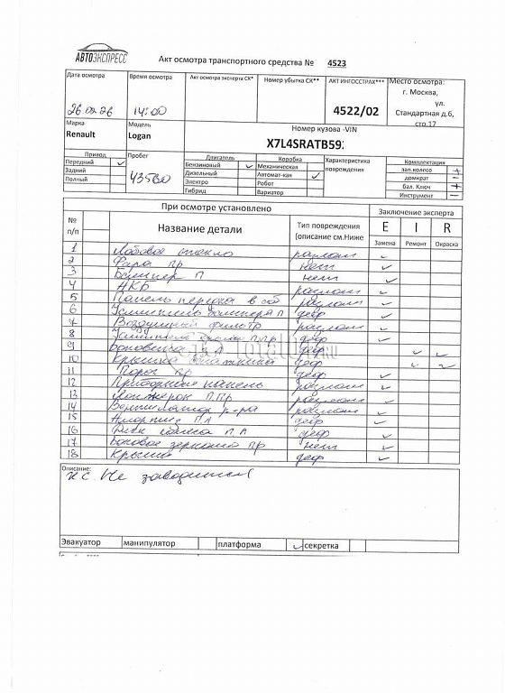 Фото Renault Logan 392