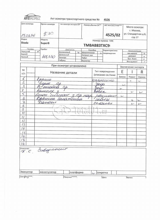 Фото Skoda Superb 244