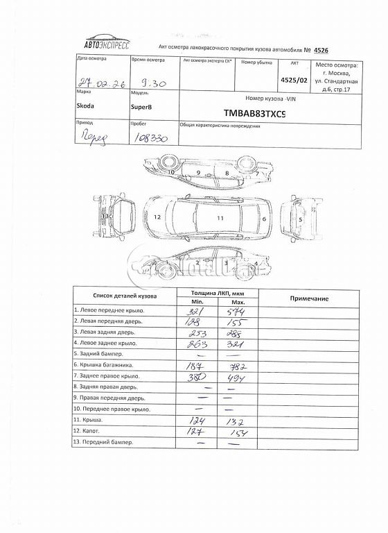 Фото Skoda Superb 246