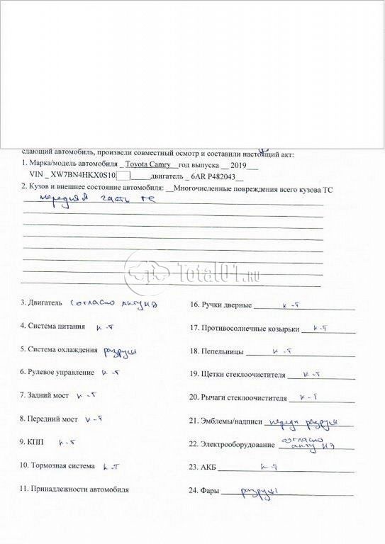 Фото Toyota Camry 4