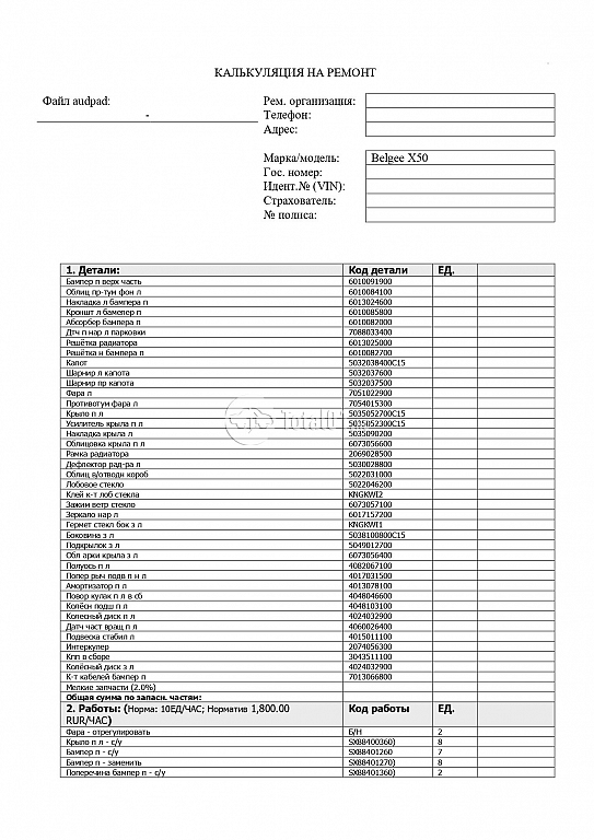 Фото Belgee X50 374