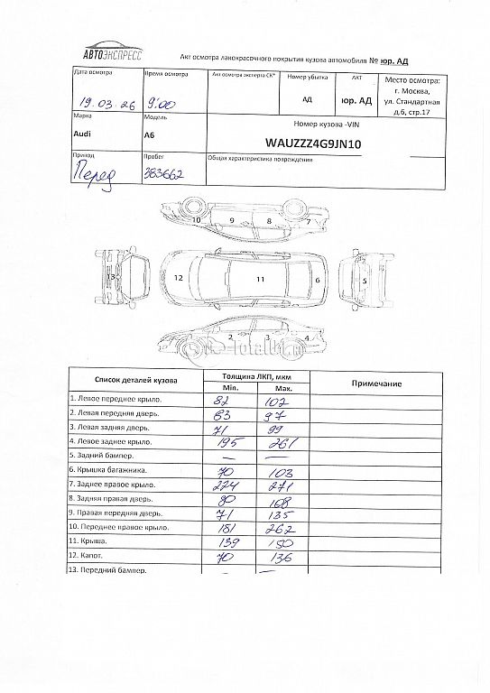 Фото Audi A6 226