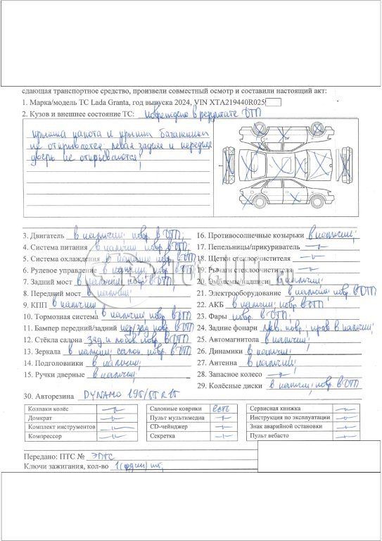 Фото ВАЗ (LADA) Granta 136