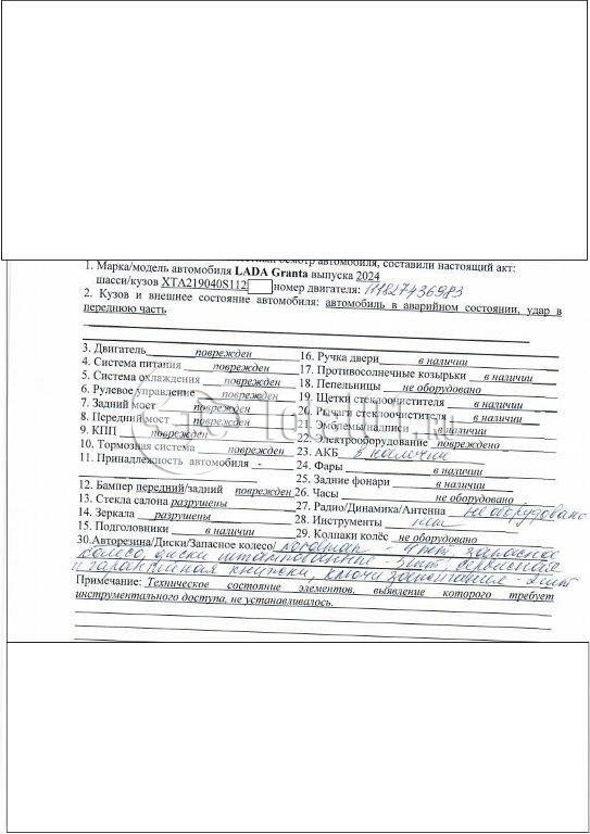 Фото ВАЗ (LADA) Granta 88