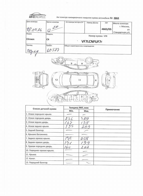 Фото Citroen C4 270