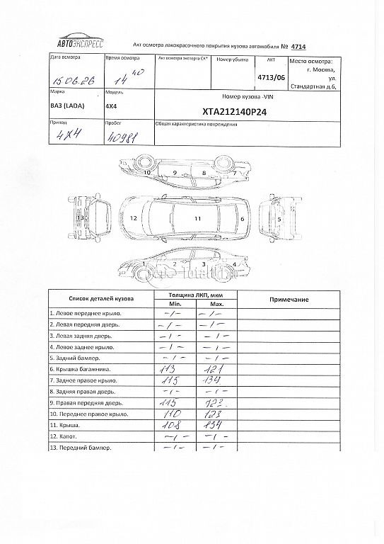 Фото ВАЗ (LADA) 4x4 (Нива) 310