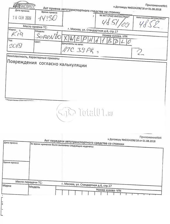 Фото KIA Sorento Prime 202